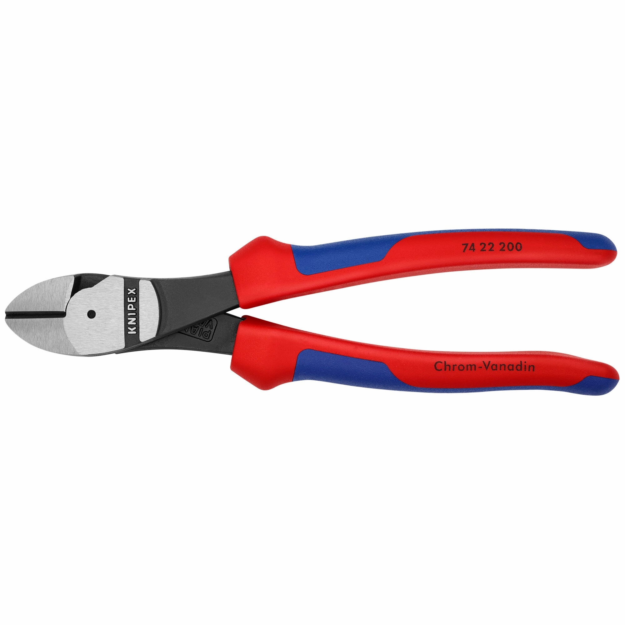 Knipex 74 22 200 SBA 8" High Leverage 12 Angled Diagonal Cutters - Old Version