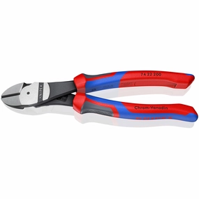 Knipex 74 22 200 SBA KnipeXtend 8" High Leverage 12 Angled Diagonal Cutters
