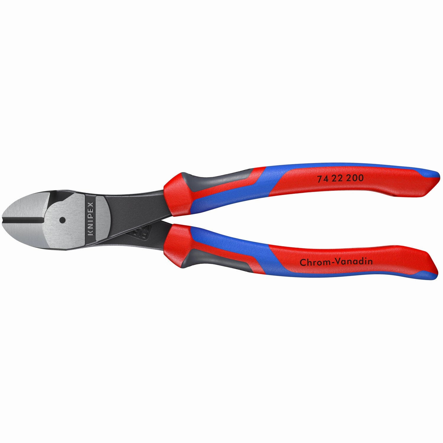 Knipex 74 22 200 SBA KnipeXtend 8" High Leverage 12 Angled Diagonal Cutters