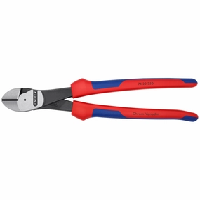 Knipex 74 22 250 10" High Leverage 12 Angled Diagonal Cutters