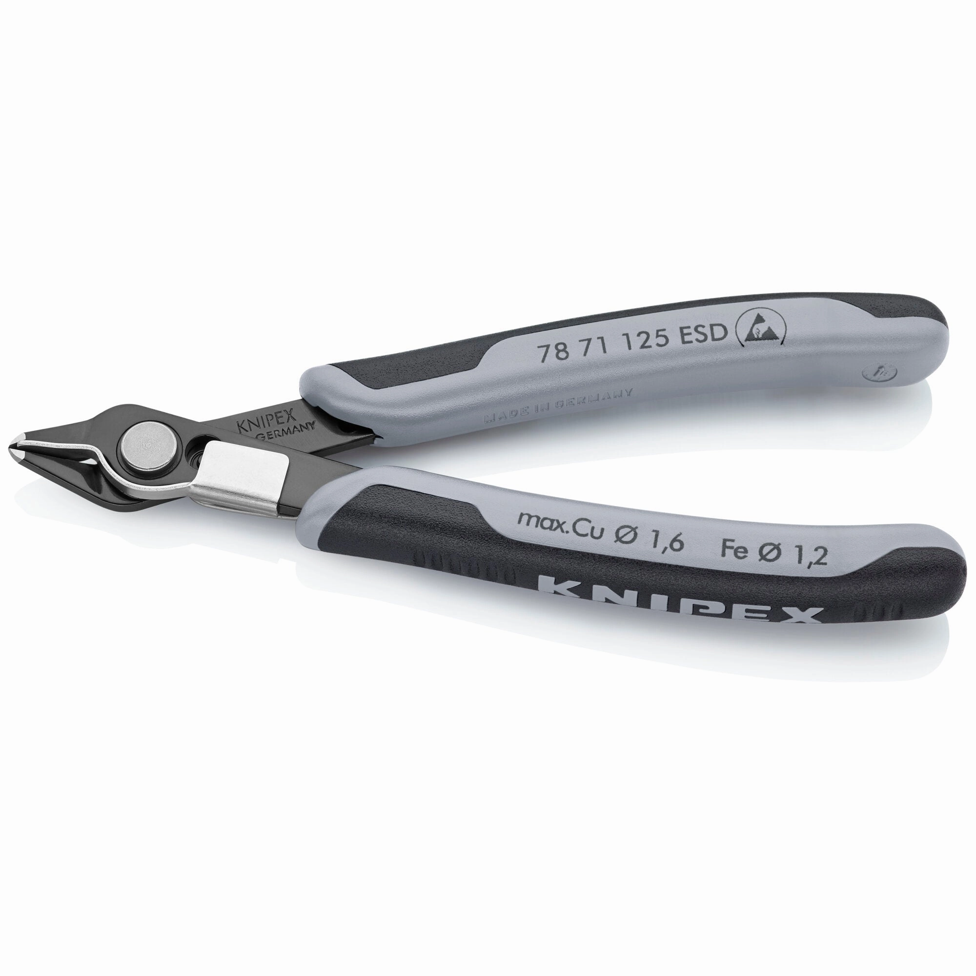 Knipex 78 71 125 ESD 5" Electronics Super Knips-ESD Handles