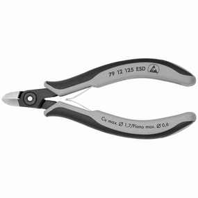 Knipex 79 12 125 ESD 5" Electronics Diagonal Cutters-ESD Handles