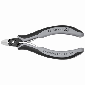 Knipex 79 22 125 ESD 5" Electronics Diagonal Cutters-ESD Handles