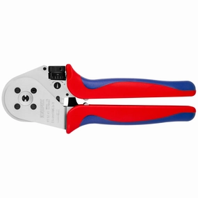 Knipex 97 52 65 9" Crimping Pliers - Four-Mandrel For Turned Contacts