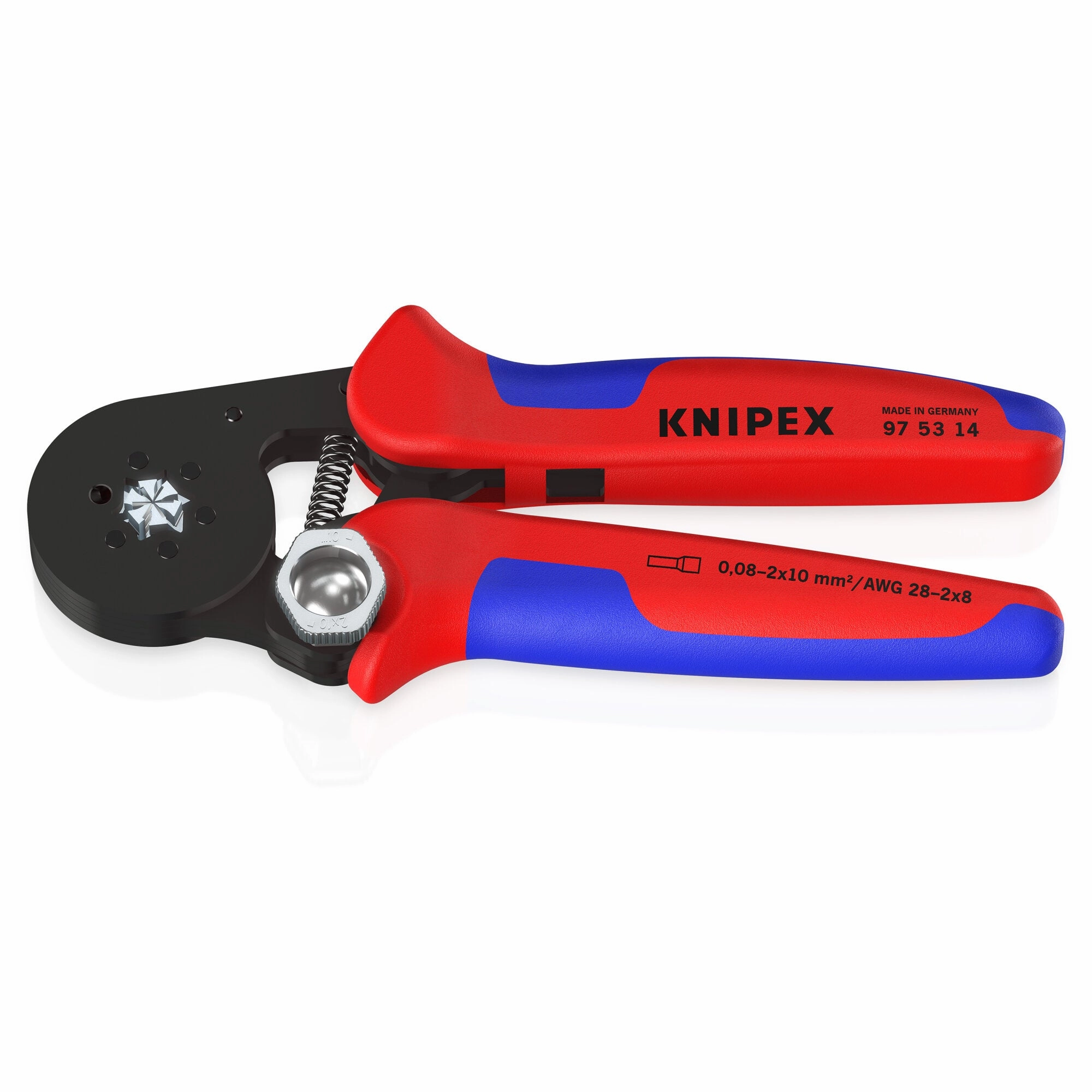 Knipex 97 53 14 7 1/4" Self-Adjusting Crimping Pliers For Wire Ferrules