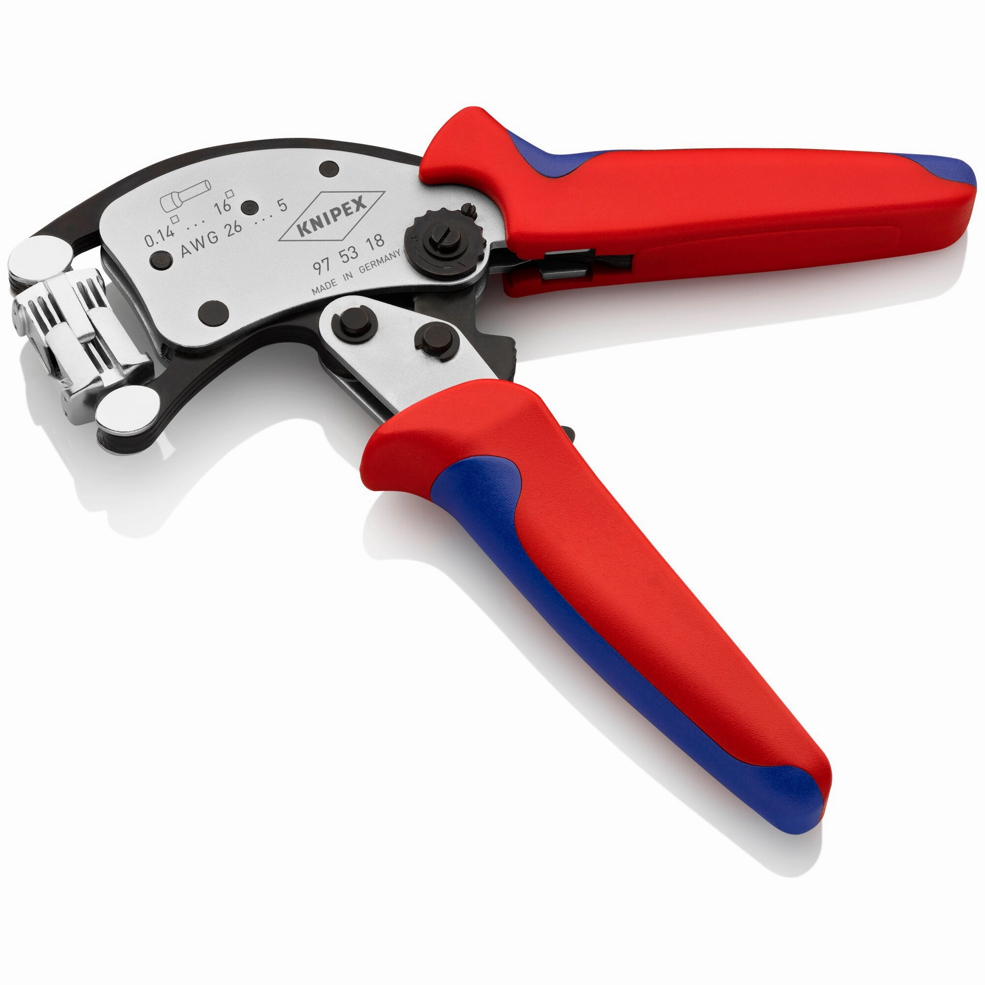 Knipex 97 53 18 8" KNIPEX Twistor16 Self-Adjusting Crimping Pliers For Wire Ferrules