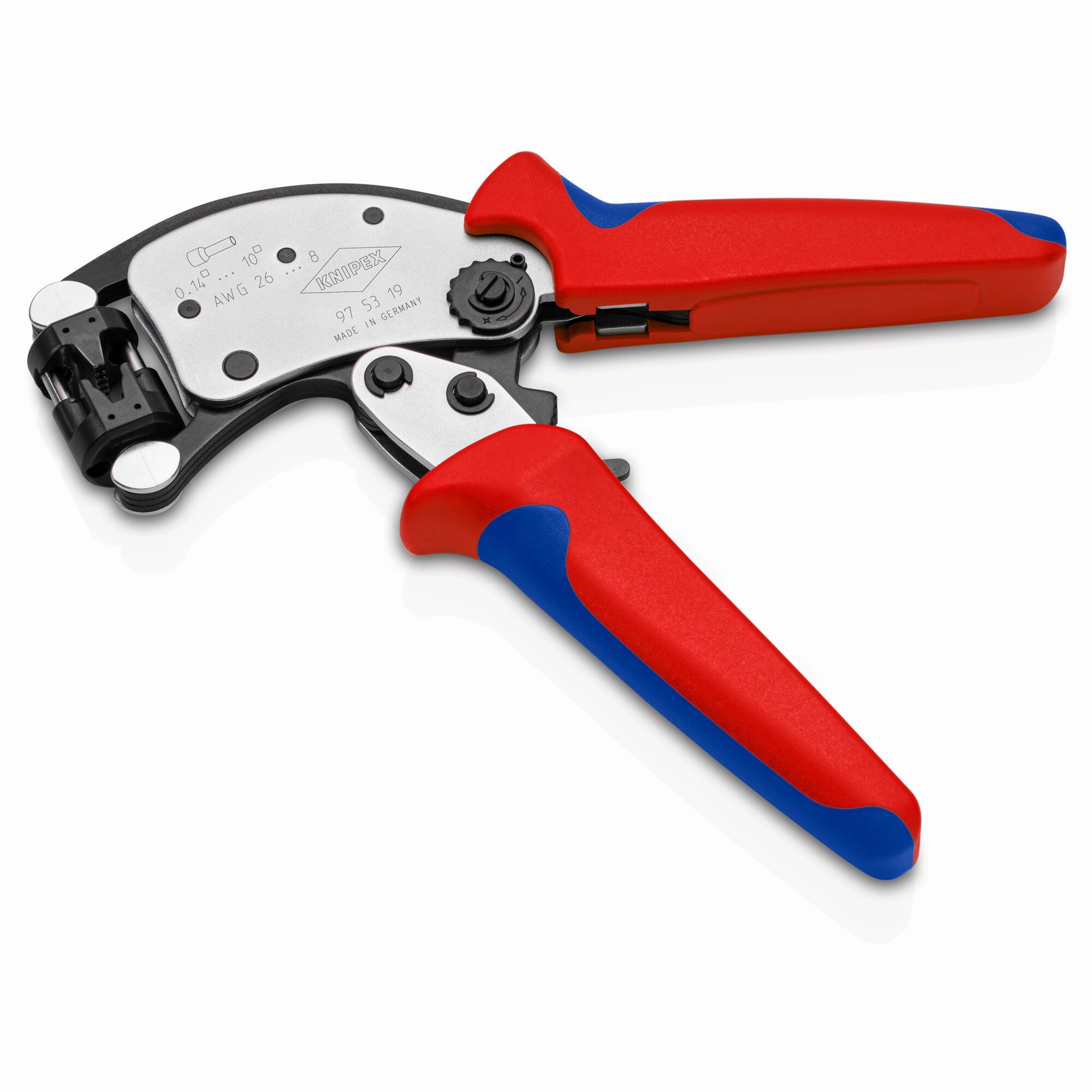 Knipex 97 53 19 8" KNIPEX Twistor T Self-Adjusting Crimping Pliers for Wire Ferrules