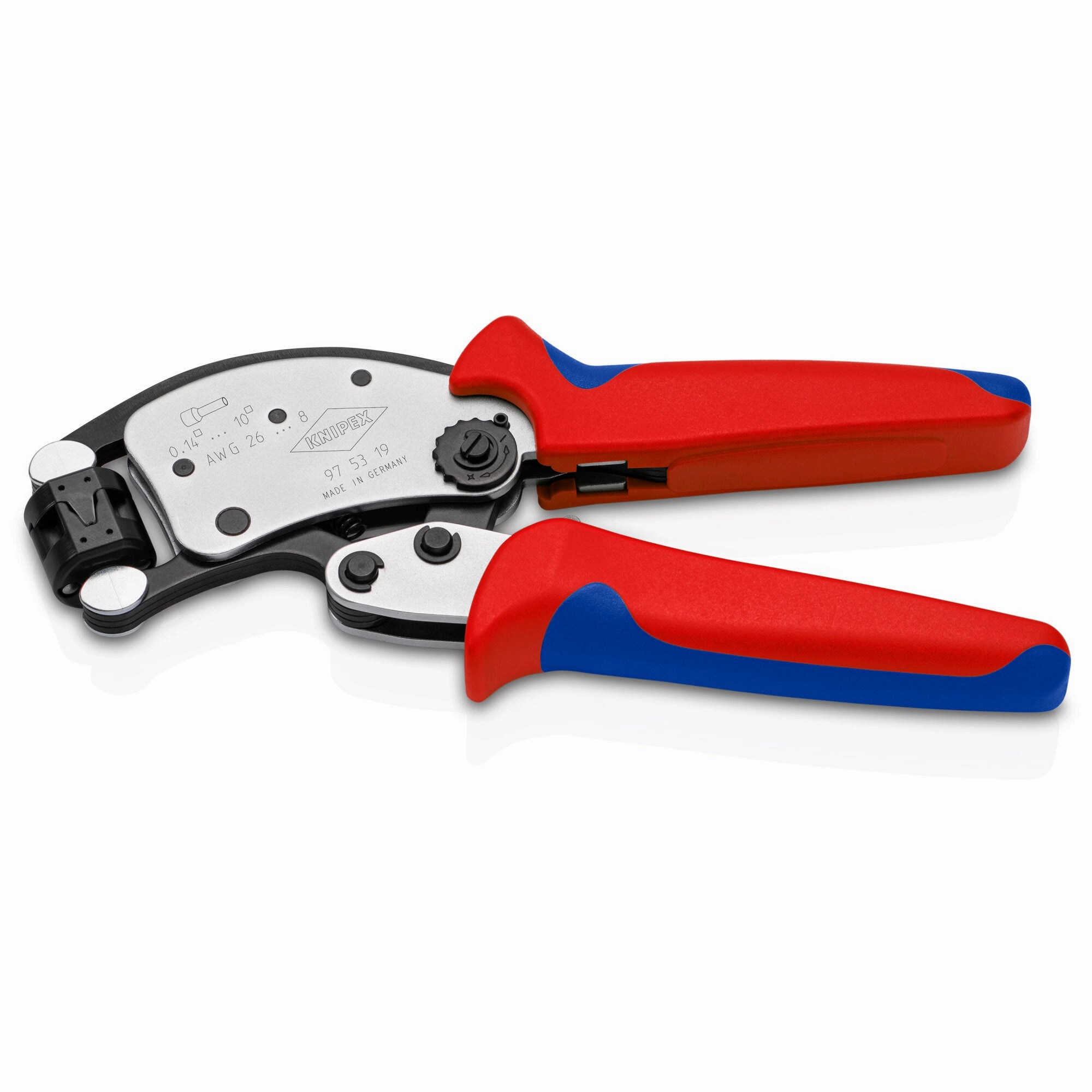 Knipex 97 53 19 8" KNIPEX Twistor T Self-Adjusting Crimping Pliers for Wire Ferrules