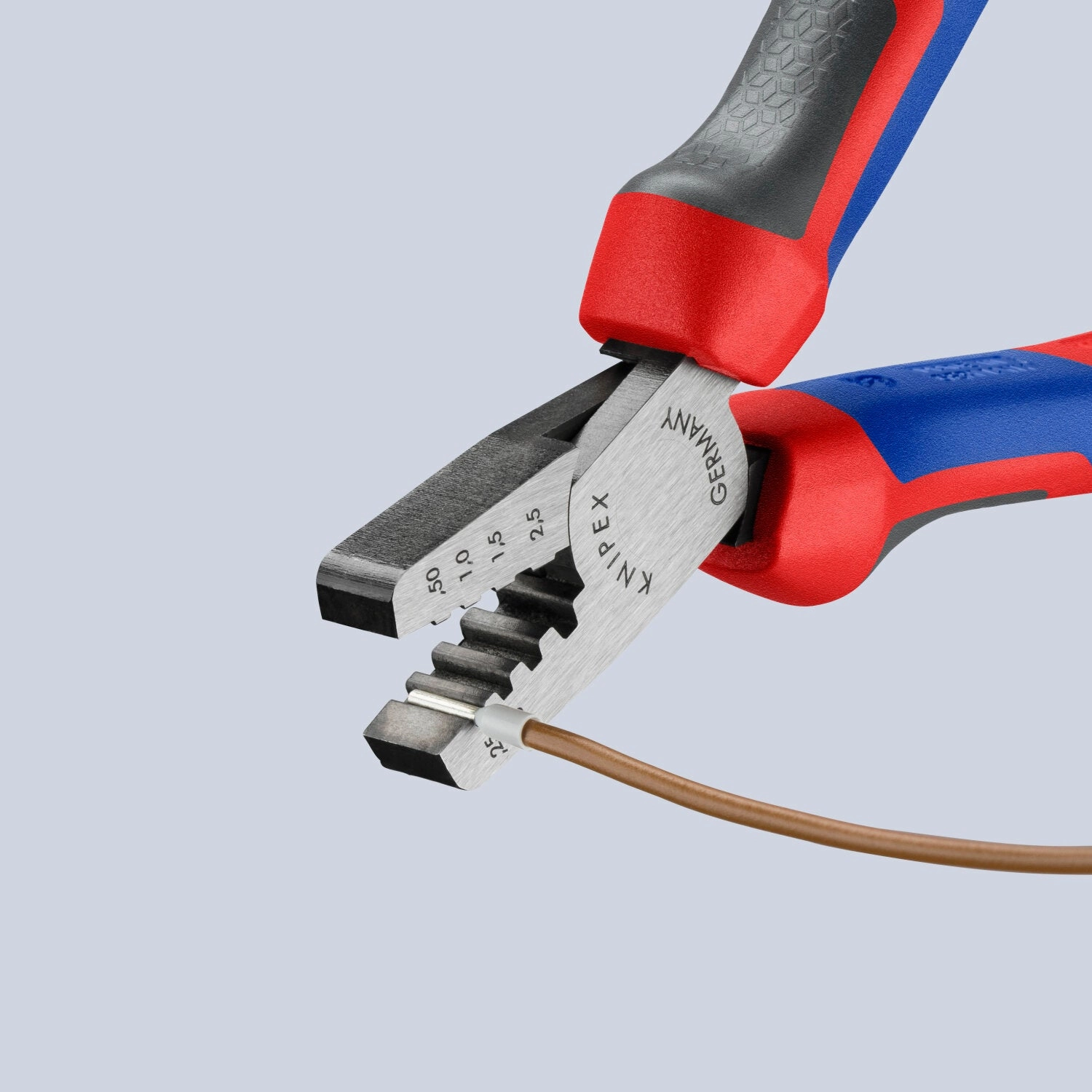 Knipex 97 62 145 A KnipeXtend Crimping Pliers for Wire Ferrules, 5 3/4"