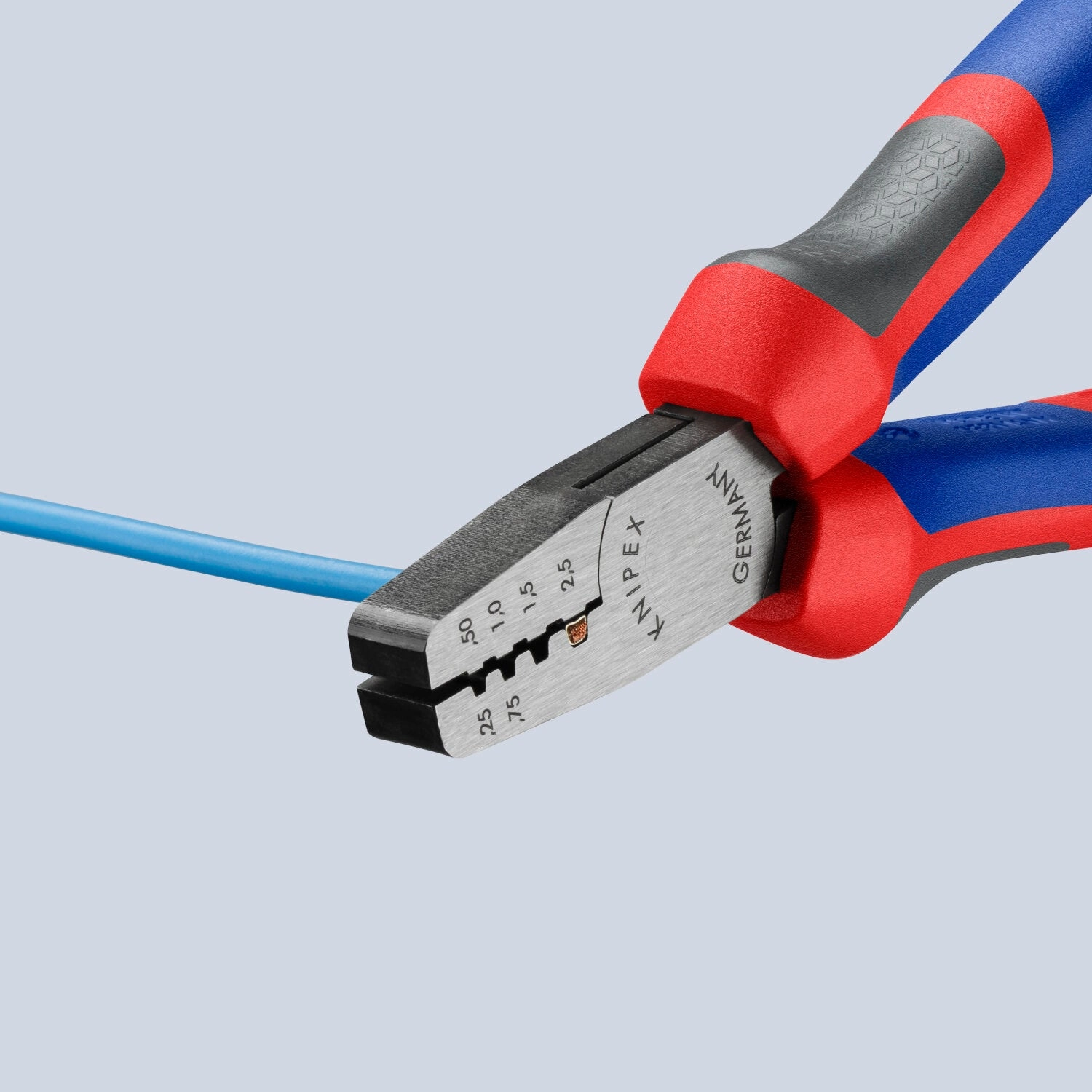 Knipex 97 62 145 A KnipeXtend Crimping Pliers for Wire Ferrules, 5 3/4"