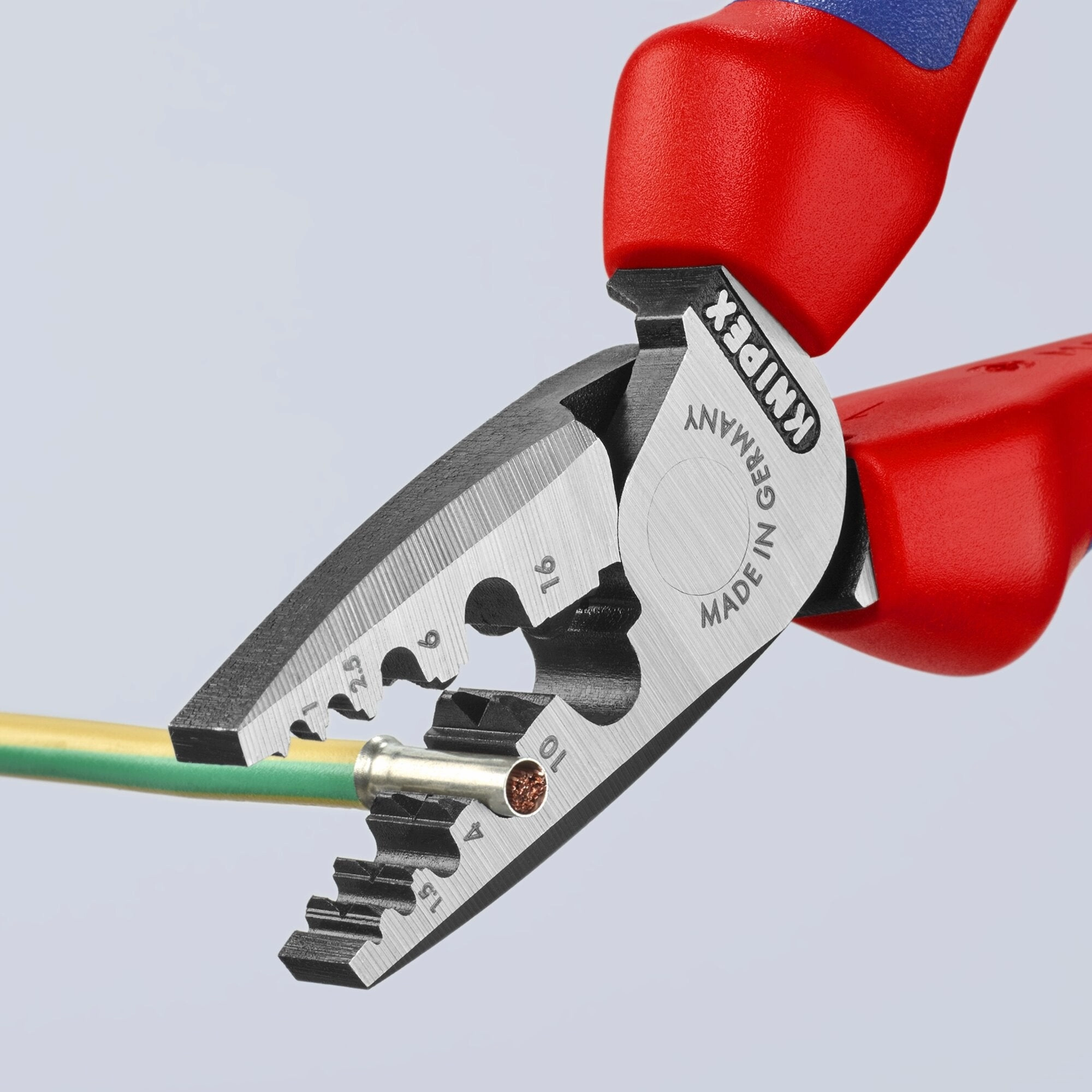 Knipex 97 72 180 7 1/4" Crimping Pliers for Wire Ferrules  - Old Version
