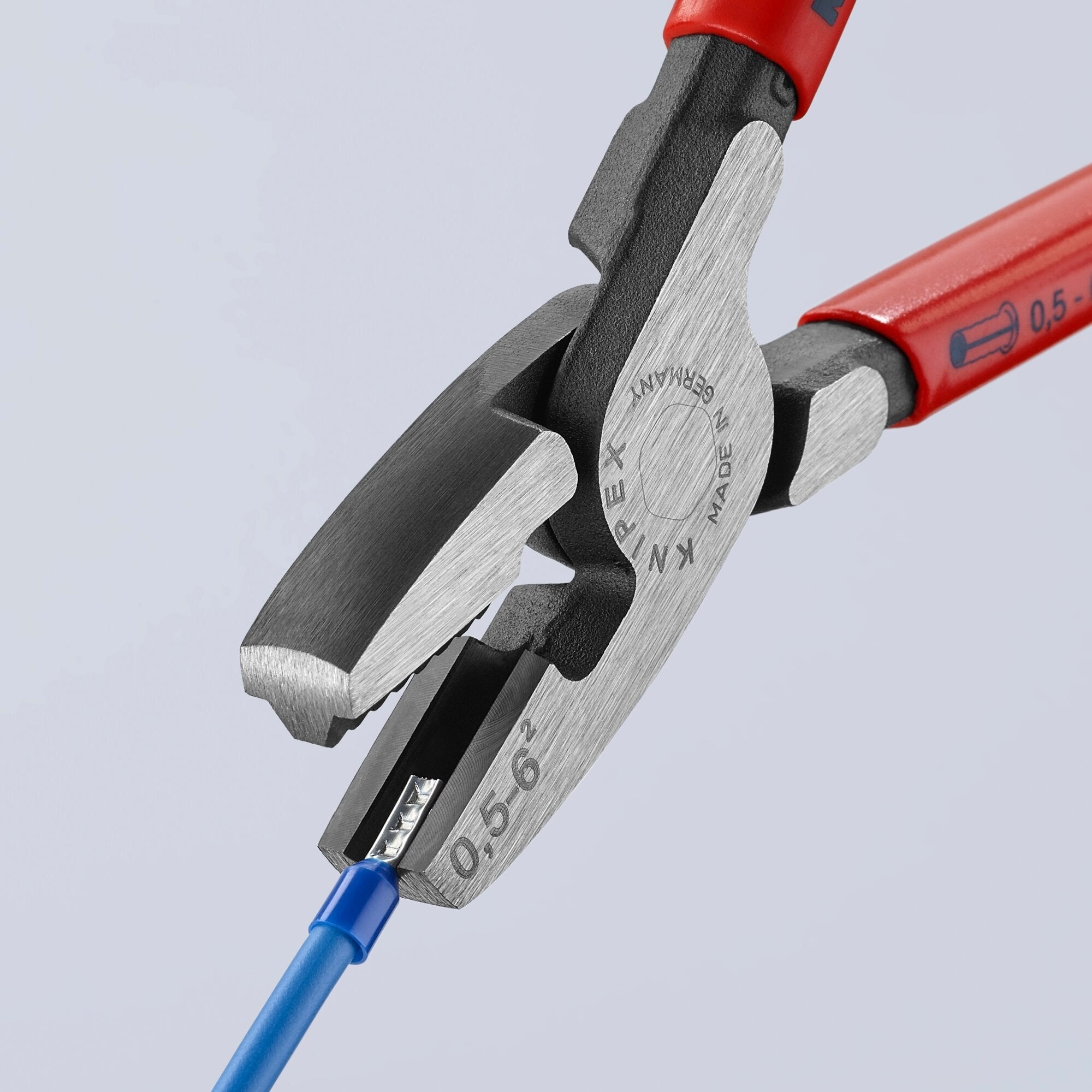 Knipex 97 81 180 7 1/4" Crimping Pliers for Wire Ferrules