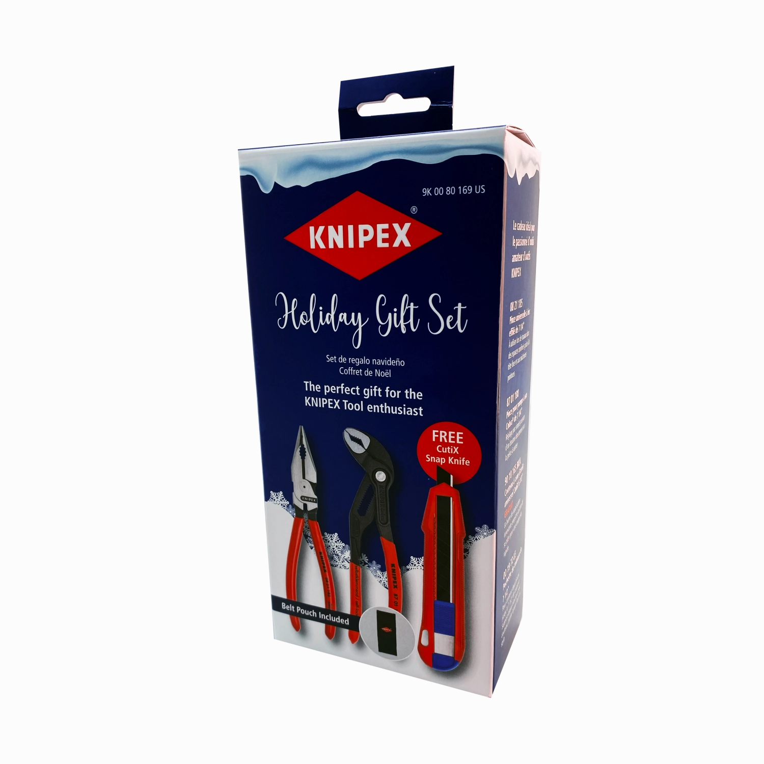Knipex 9K 00 80 169 US 2024 Holiday Pliers Gift Set with Free Cutix Snap Knife