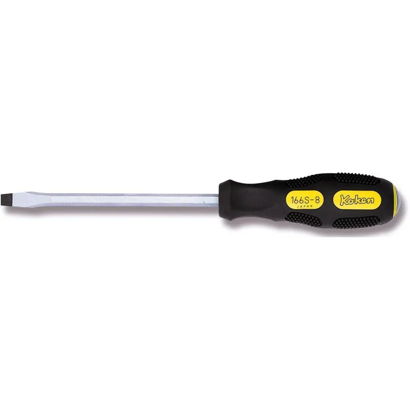 Ko-ken 166S-8 Slotted Screwdriver Through Type 8 mm Blade 150 mm x 270 mm