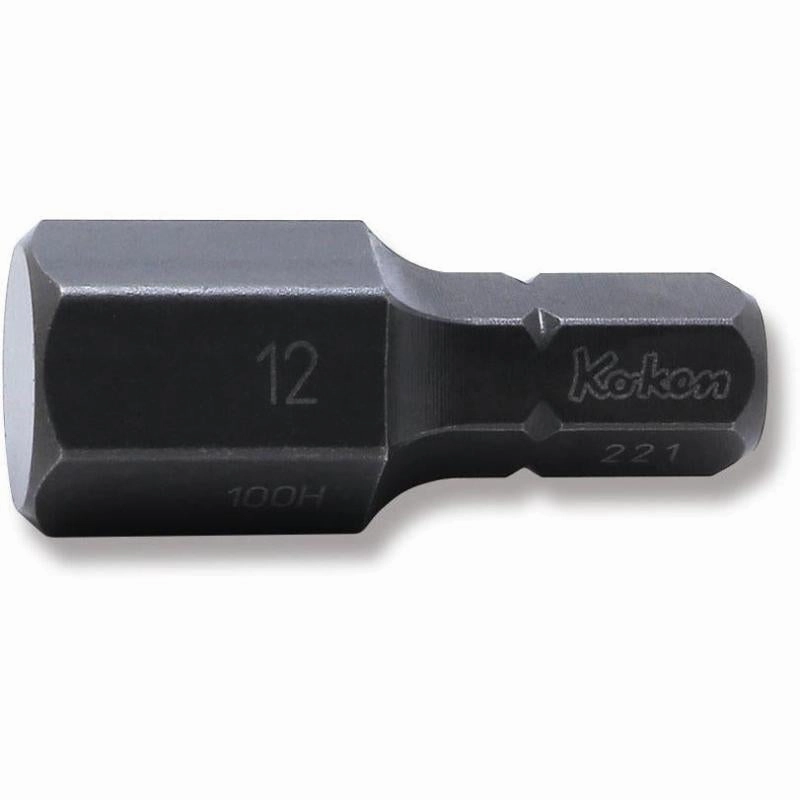 Ko-Ken 100H.32-12 5/16 Hex Dr. Bit 12mm Hex Length 32mm