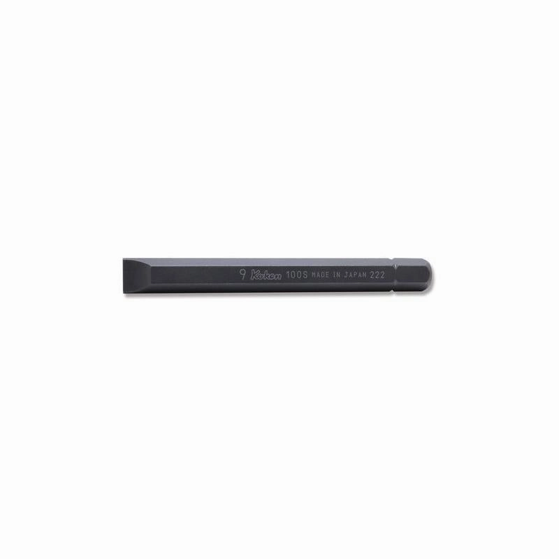 Ko-Ken 100S.80-9 5/16 Hex Dr. Bit Slotted 1.6 x 9 Length 80mm