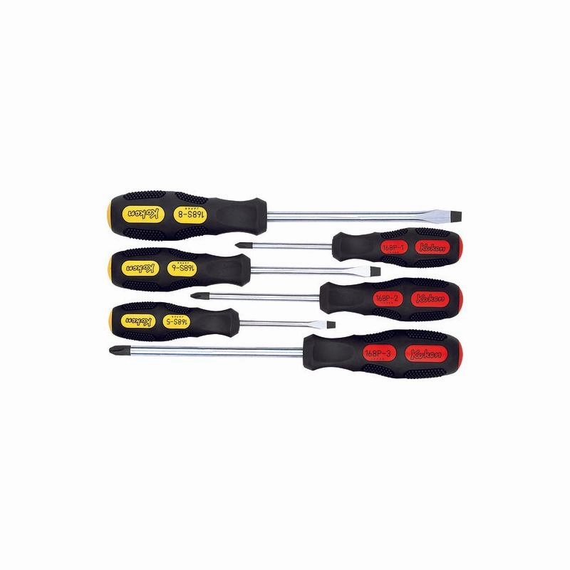 Ko-ken 168PS/6 Phillips/Slotted Screwdriver Set PH1-2-3/SL5-6-8 mm 6 PCS