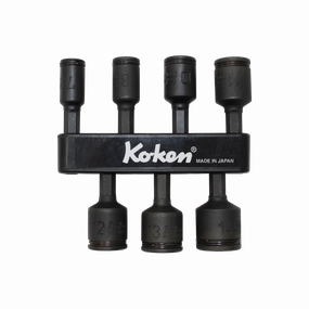 Ko-Ken Tools 113.50(2B)/7 Hex Dr. 7 Impact 6-Point Metric Nut Grip Setter, 1/4", 7 - 14 mm