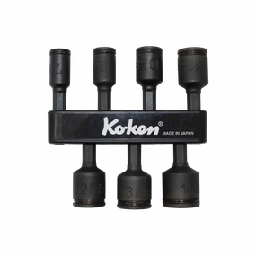 Ko-Ken Tools 113.50(2B)/7 Hex Dr. 7 Impact 6-Point Metric Nut Grip Setter, 1/4", 7 - 14 mm