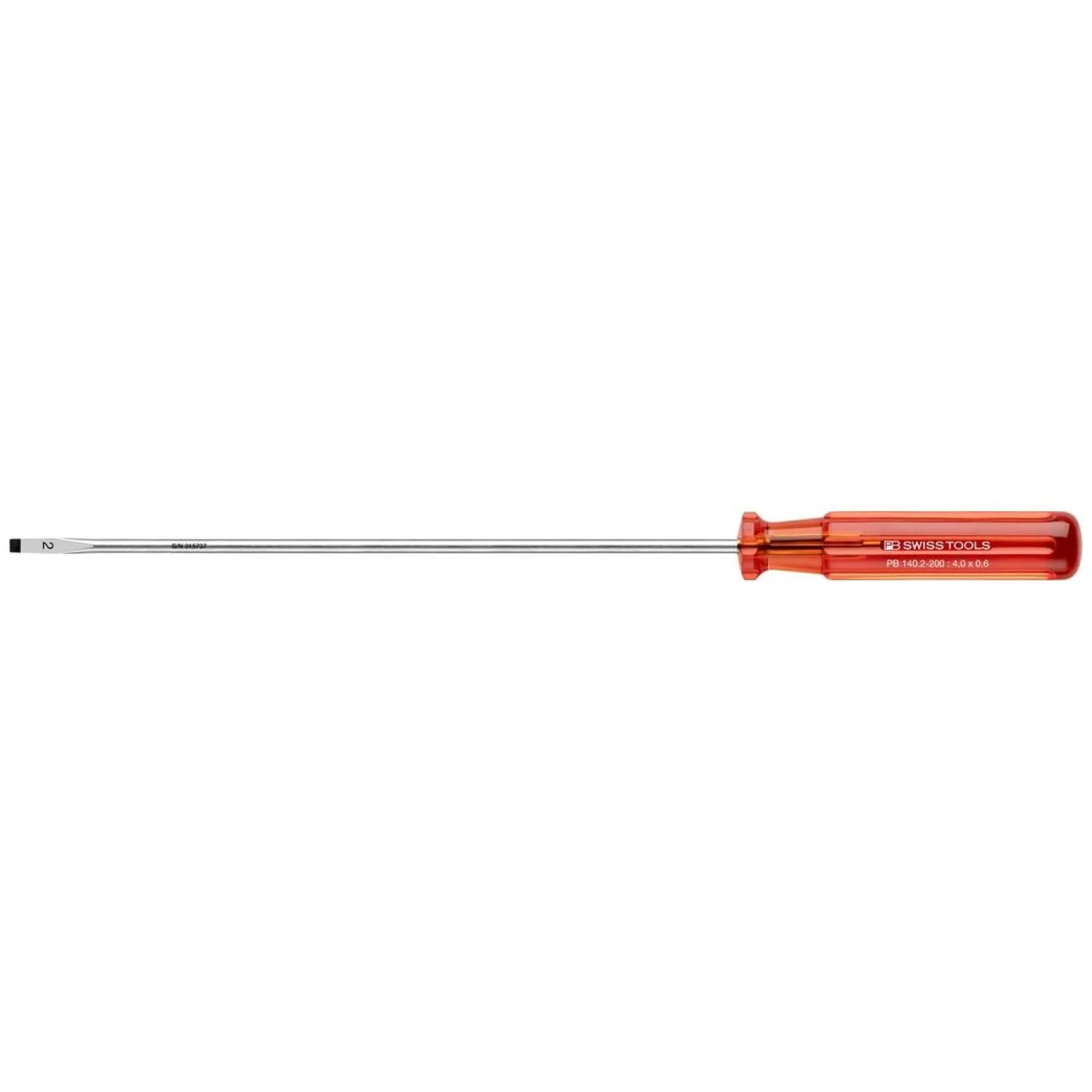 PB Swiss Tools PB 140.2-200 Slotted Classic Screwdriver 4mm x 200mm