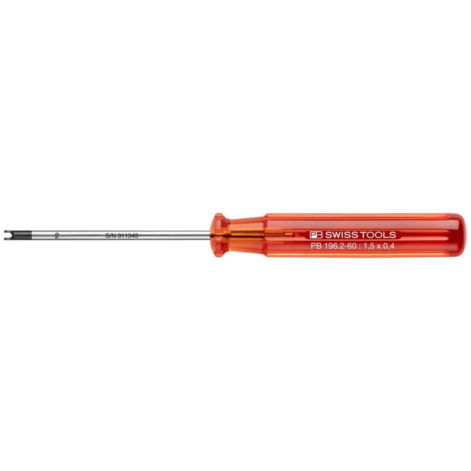 PB Swiss Tools PB 196.2-60 Slotted Nuts Classic screwdrivers M1.5