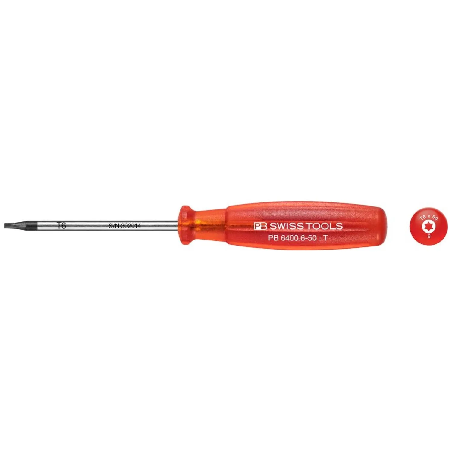 PB Swiss Tools PB 6400.6-50 TORX Multicraft Screwdrivers T6 D.3 mm