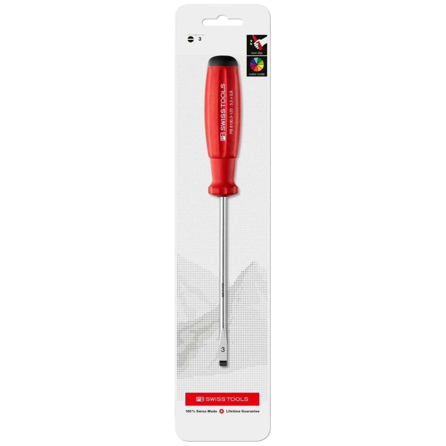 PB Swiss Tools PB 8100.3-120 SwissGrip Screwdrivers 5 mm