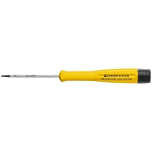 PB Swiss Tools PB 8128.2,0-60 ESD Electronic Screwdriver, Slotted, 2.0mm x 60mm