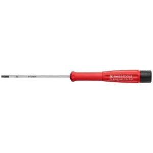 PB Swiss Tools PB 8128.2,5-80 Electronics Screwdriver for Slotted Screws, Precision 2.5 x 80 mm