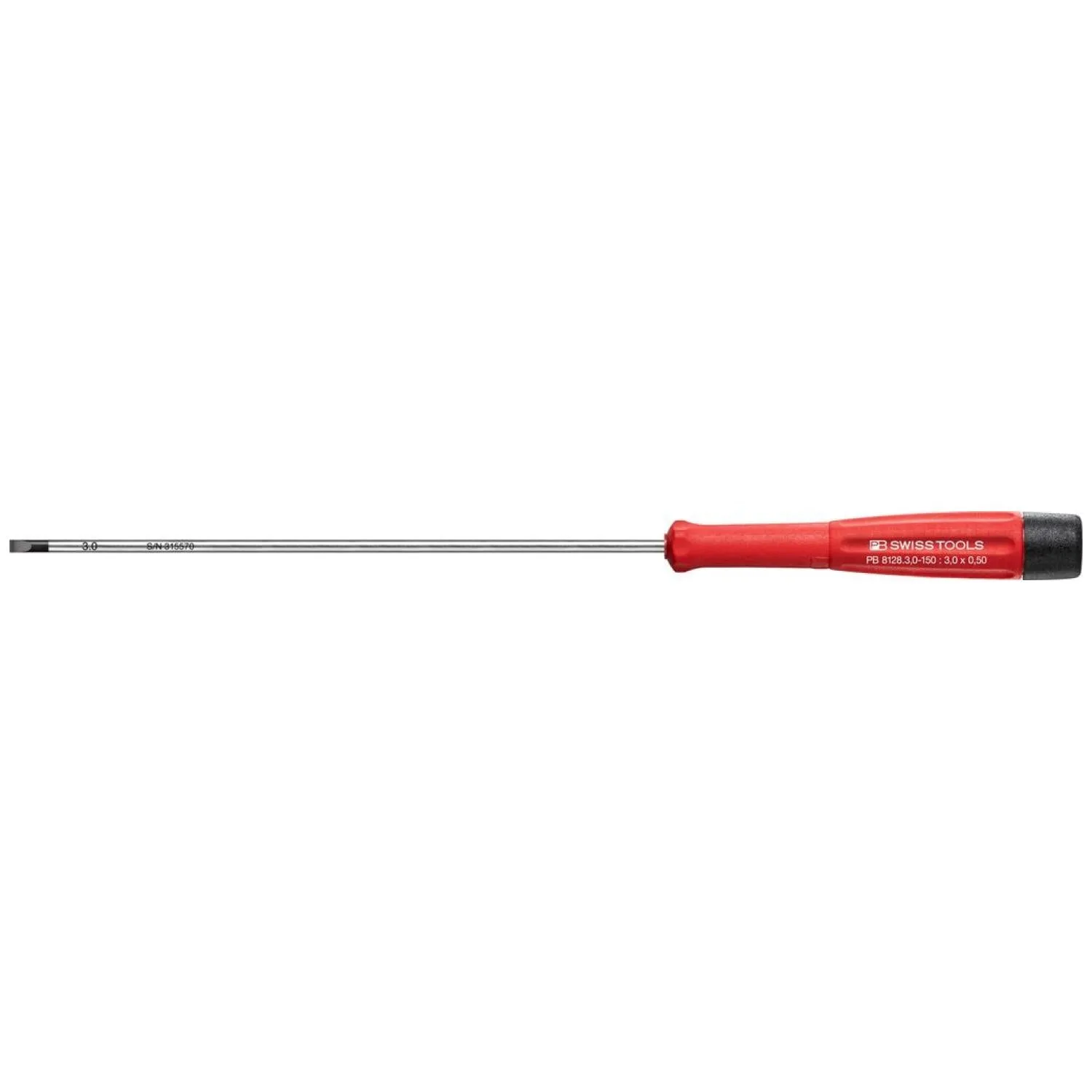PB Swiss Tools PB 8128.3,0-150 Electronics Screwdrivers, Slotted, 3.0mm x 150mm