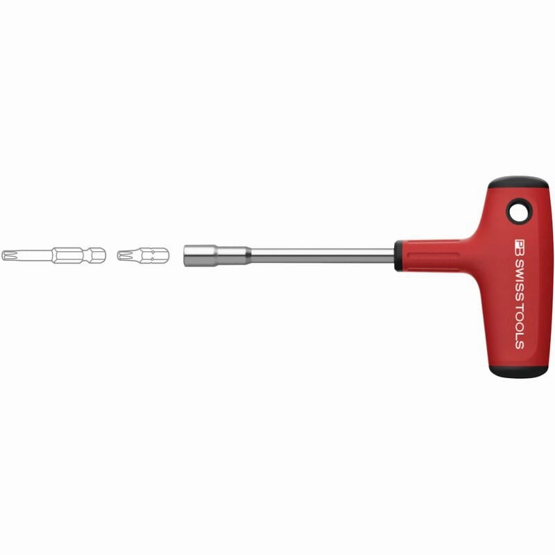 PB Swiss Tools PB 1254.10-100 M Bit Holder with Cross-Handle SwissGrip Magnetic C6 1/4" 176mm