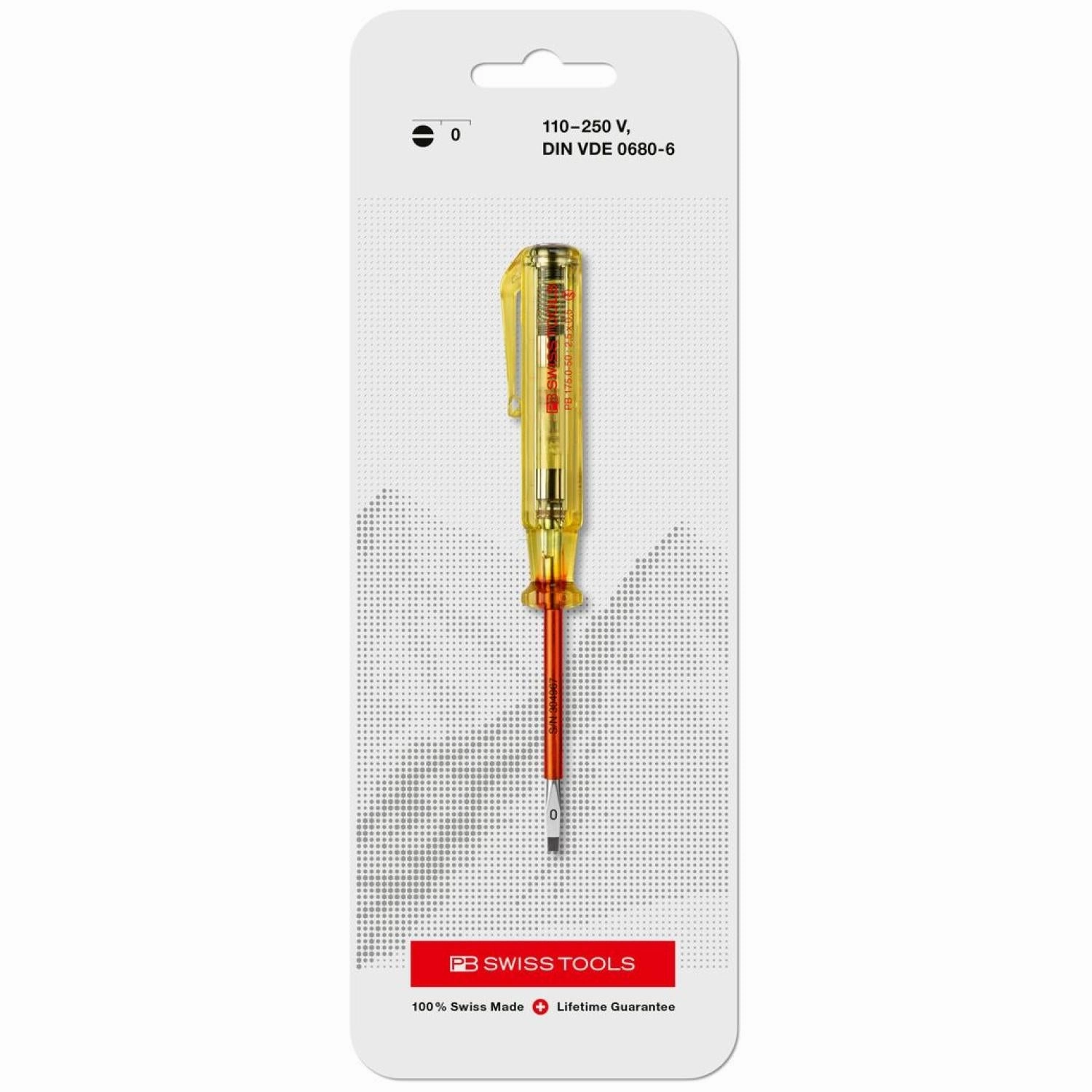 PB Swiss Tools PB 175.0-50 Voltage Tester, Skin Friendly 2.5 x 50 mm