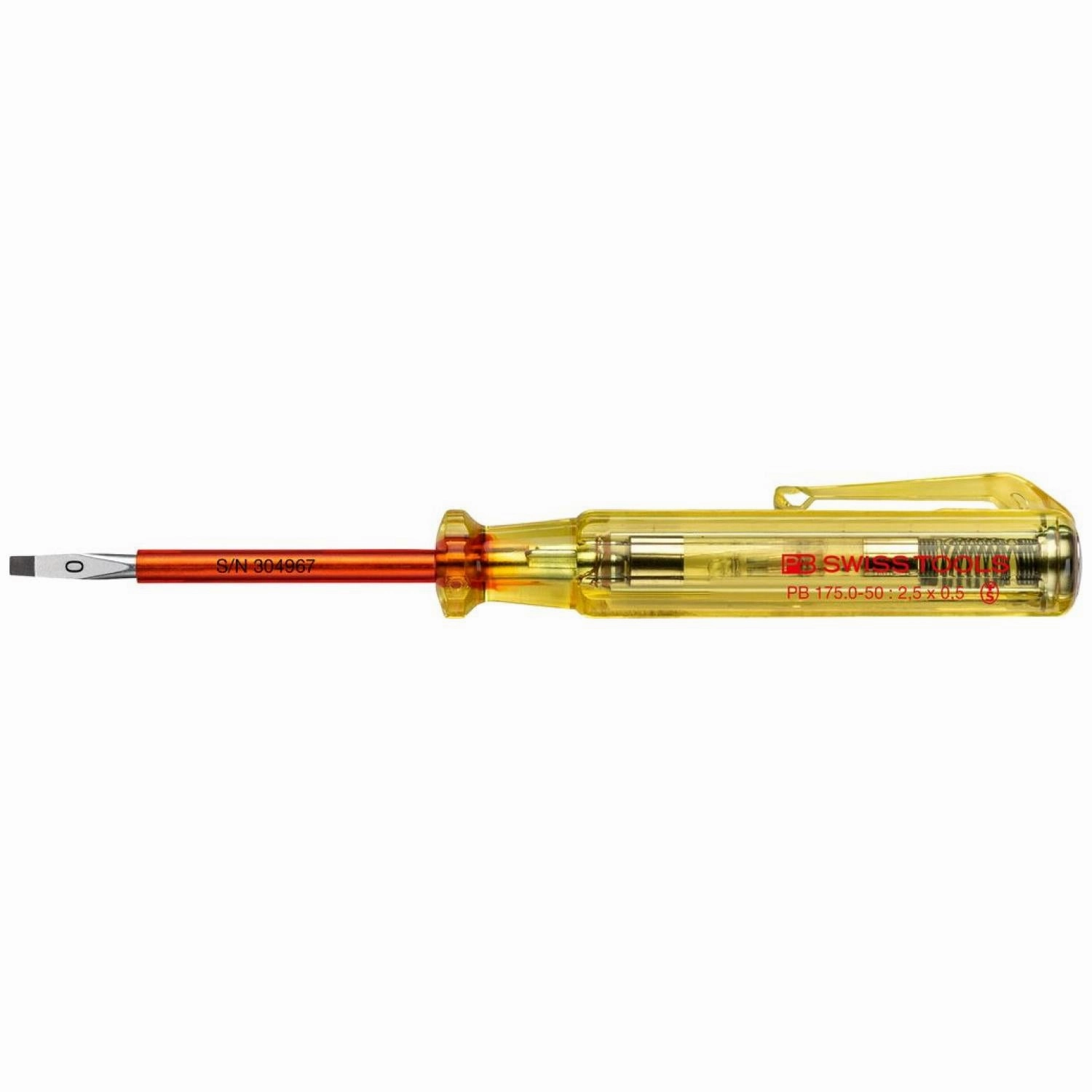 PB Swiss Tools PB 175.0-50 Voltage Tester, Skin Friendly 2.5 x 50 mm