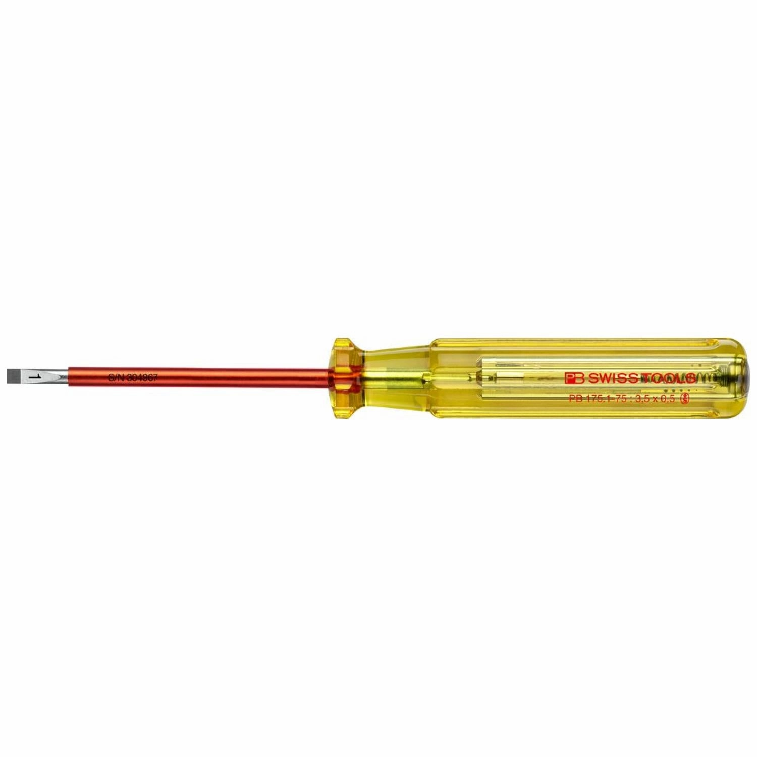 PB Swiss Tools PB 175.1-75 Voltage Tester, Skin Friendly 3.5 x 75 mm