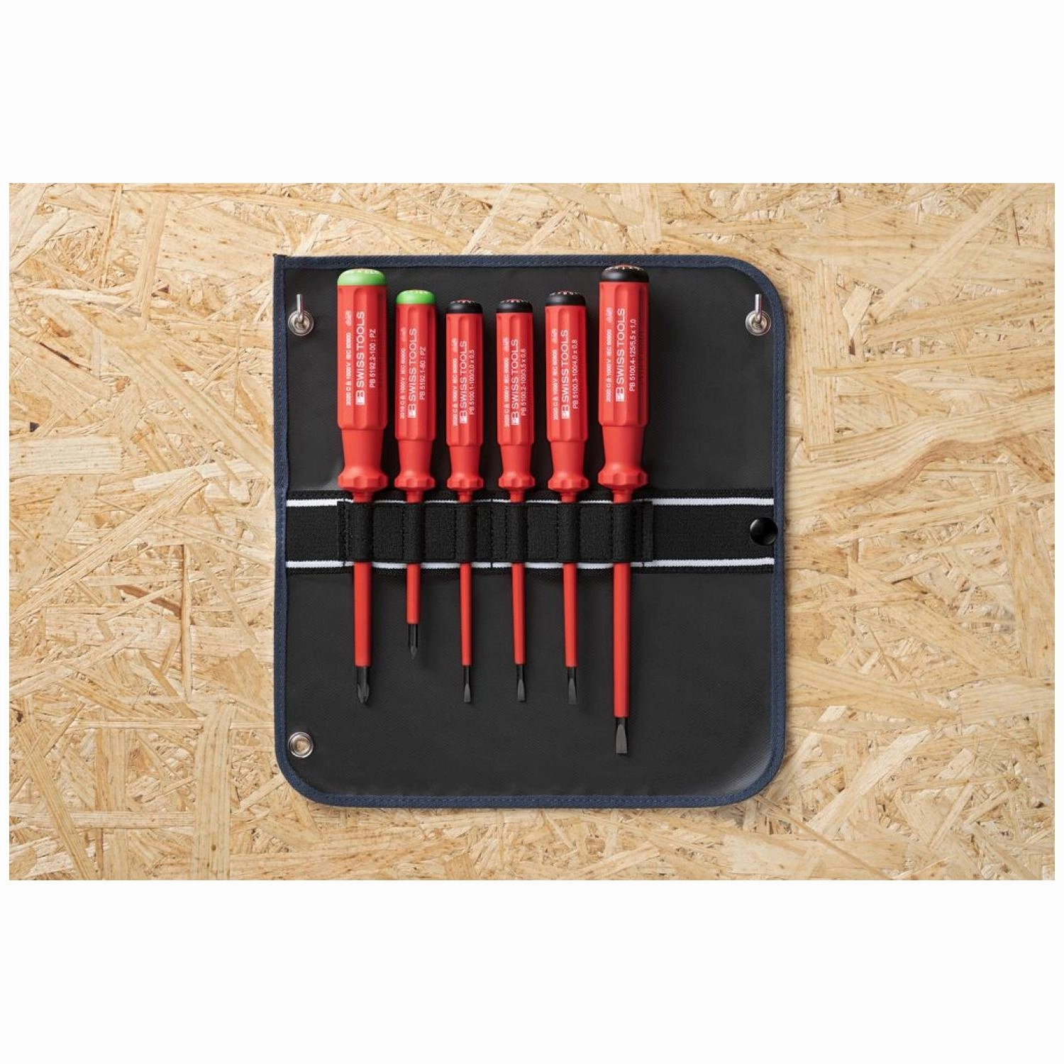 PB Swiss Tools PB 5543.CBB Classic VDE screwdriver set, fully insulated up to 1000 V AC/1500 V DC