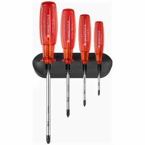 PB Swiss Tools PB 6242 Screwdriver Set With Wall Bracket 4 Pcs