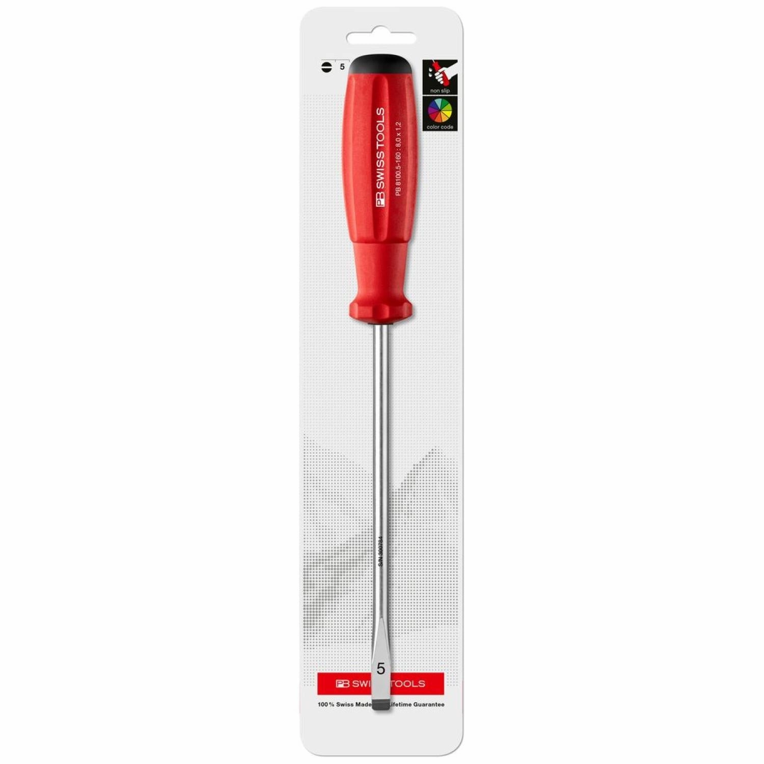 PB Swiss Tools PB 8100.5-160 SwissGrip Screwdrivers 7 mm