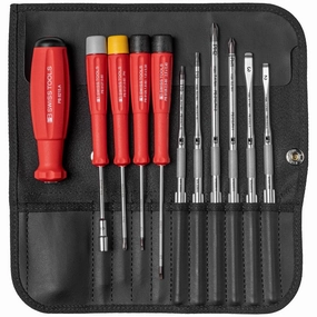 PB Swiss Tools PB 8220.ind. Screwdriver set in roll-up case for computers