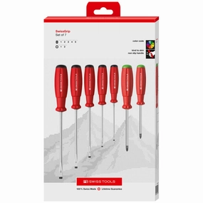PB Swiss Tools PB 8250.P CBB Swissgrip screwdriver set slotted and pozidriv