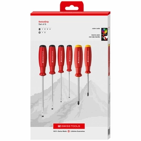 PB Swiss Tools PB 8560.CBB SwissGrip screwdriver set in a high-quality paperboard box