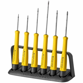 PB Swiss Tools PB 8641.ESD Precision Screwdriver Set Slotted/Phillips Soft-Grip ESD-Safe Electronics 6-Piece