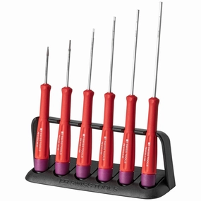 PB Swiss Tools PB 8642 Precision Screwdriver Set Hex Soft-Grip Colour-Coded Electronics 6-Piece