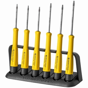 PB Swiss Tools PB 8643.ESD Precision Screwdriver Set TORX Soft-Grip ESD-Safe Electronics 6-Piece
