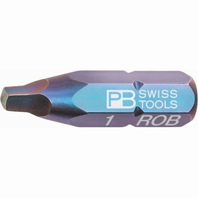 PB Swiss Tools PB C6.185/1 Square Drive Bit, Robertson, 2.3mm x 25mm