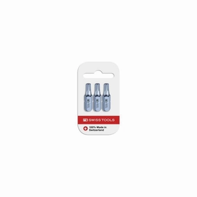 PB Swiss Tools PB C6.400/25 CN3 PrecisionBit, Design C 6.3 TORX , Size 25 , 3 Piece - 1/4 Inch