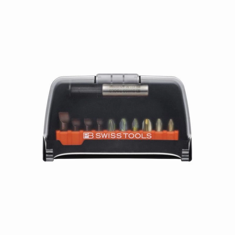 PB Swiss Tools PB C6.986 PrecisionBit, Design C 6.3 (1/4), Set in BitCase, with Belt-Clip