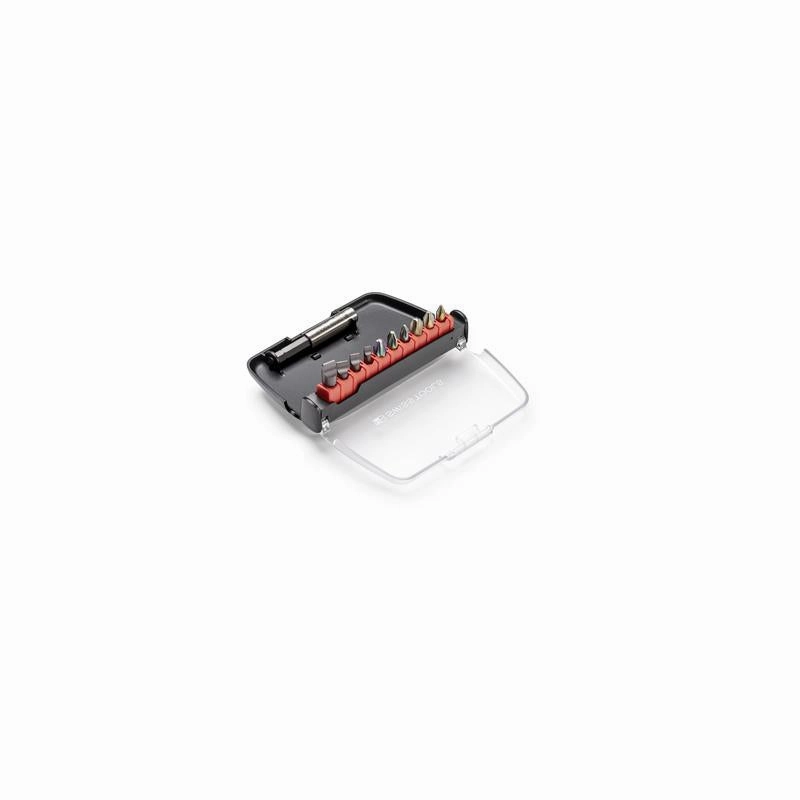 PB Swiss Tools PB C6.986 PrecisionBit, Design C 6.3 (1/4), Set in BitCase, with Belt-Clip