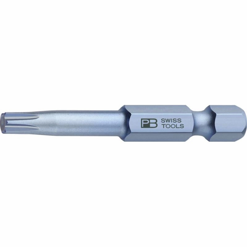 PB Swiss Tools PB E6.400/9-50 PrecisionBit, Design E6 1/4" Bits, TORX - T9