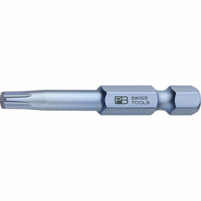 PB Swiss Tools PB E6.400/9-50 PrecisionBit, Design E6 1/4" Bits, TORX - T9