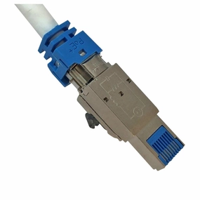 Platinum Tools 106250 Field-Installable RJ45 CAT6A/7 Connector, 8P8C, Shielded with Internal Ground  1pc in Bulk Bag